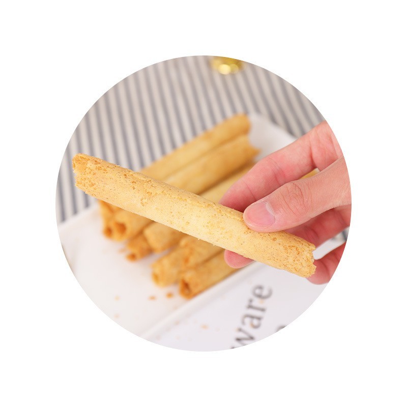 OEM鸡蛋卷酥脆小孩休闲小吃批发蛋卷原味小零食食品饼干代工图2