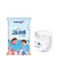 OEM婴幼儿一次性游泳纸尿裤防水单片独立便携拉拉裤外贸