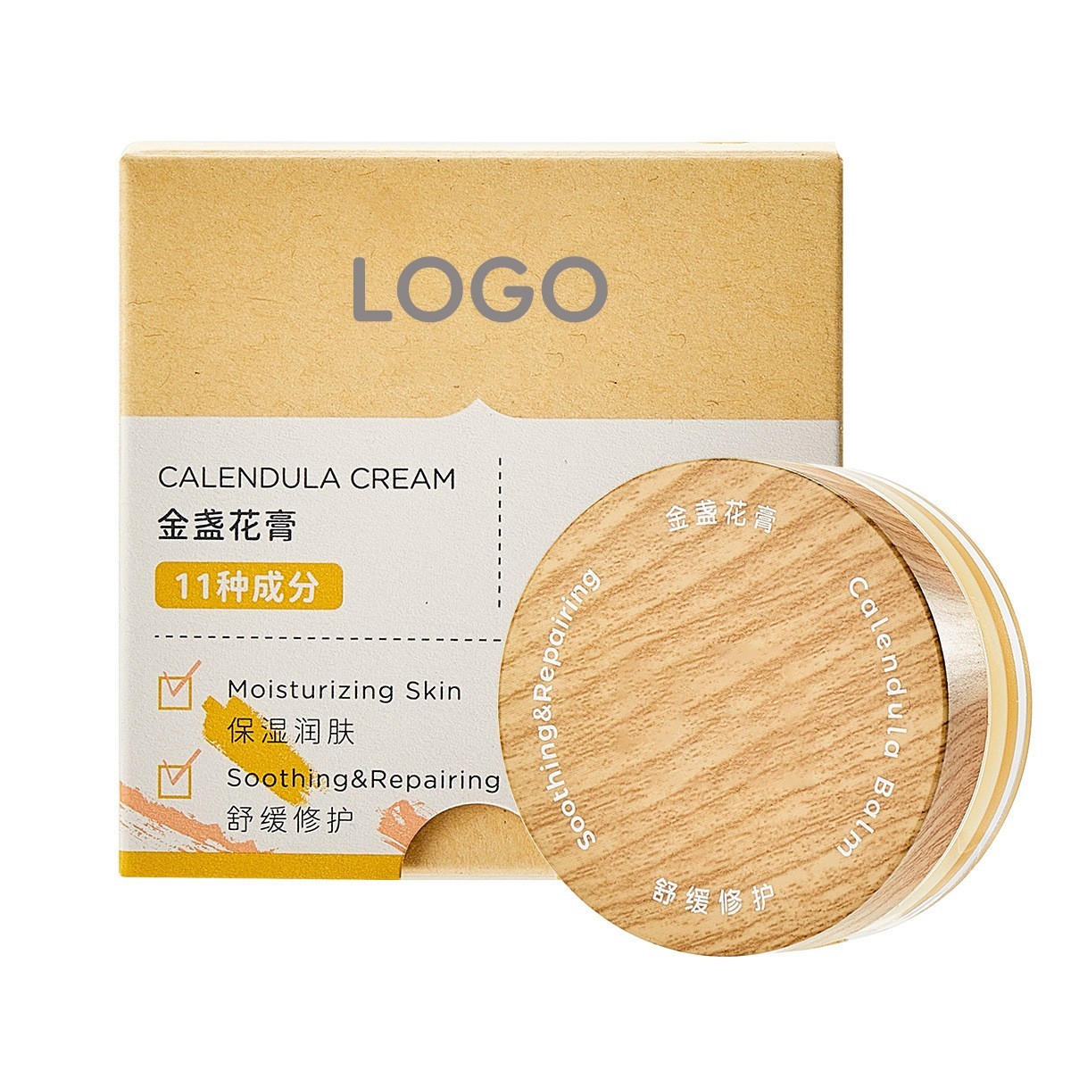 定制金盏花膏应急舒缓修护保湿霜儿童润肤乳宝宝肌肤防皴裂代工图4