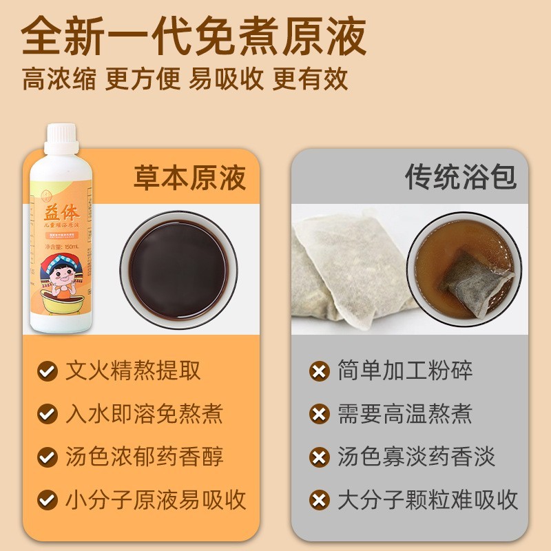 泡澡药包小儿药浴液草本宝宝瑶浴沐浴泡脚泡澡液三伏天儿童泡浴包图3
