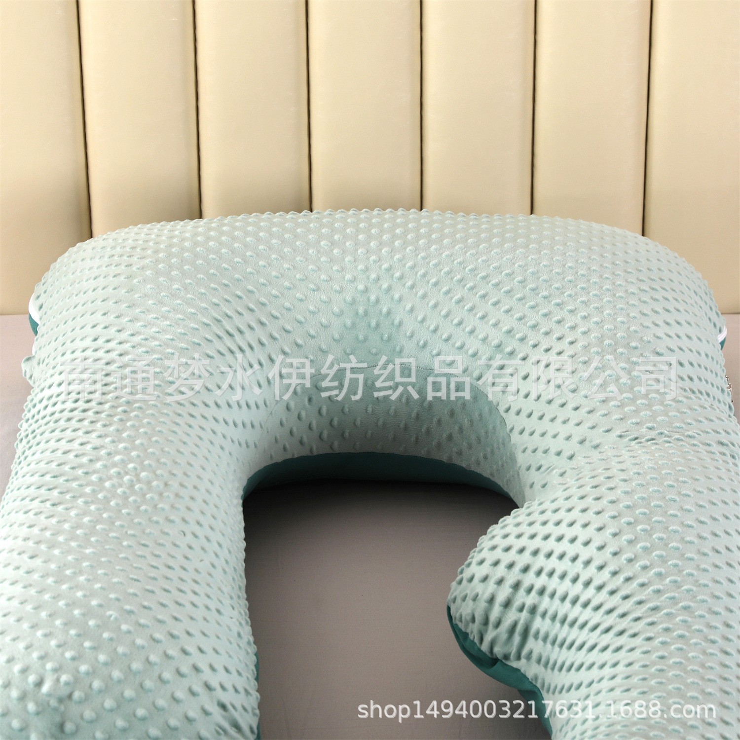 跨境实体亚马逊供货 厂家孕妇枕头侧卧可拆水晶绒G型护腰抱枕图5