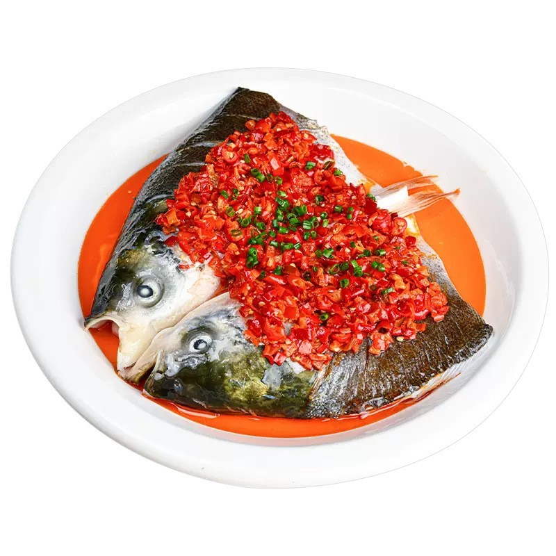 工厂定制剁椒鱼头640g湖南特色蒸菜预制菜批发商用料理包速食图3