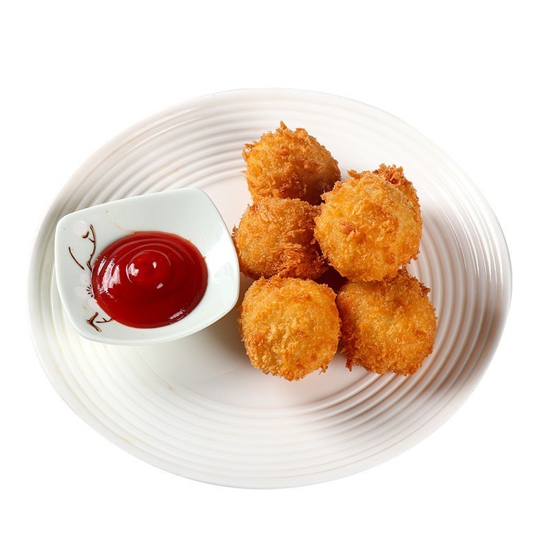 蟹味奶汁排250个油炸小吃外卖西餐厅日料韩餐半成品工厂图2