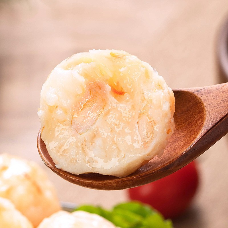 商用潮汕鲜虾丸虾仁球火锅丸子关东煮食材餐饮供应链专供OEM贴牌图2