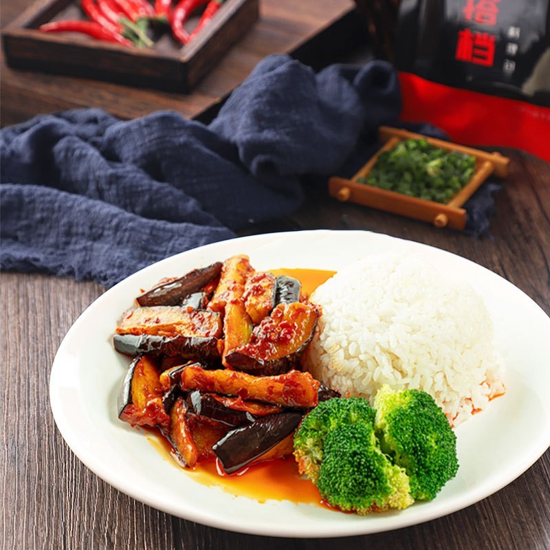 盖浇饭冷冻半成品鱼香茄子200g袋料理包速食商用外卖食品即食图3