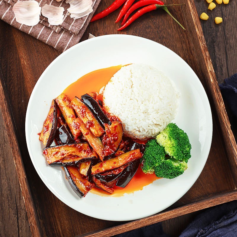 盖浇饭冷冻半成品鱼香茄子200g袋料理包速食商用外卖食品即食图4