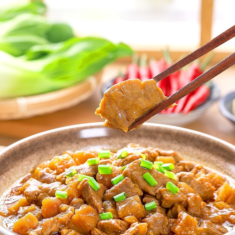 醇香土豆牛肉200克方便菜肴冷冻半成品盖浇饭料理包外卖图2