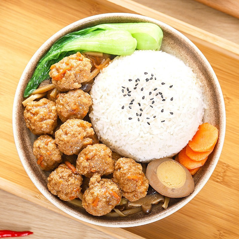 红烧狮子头202克方便菜肴冷冻半成品盖浇饭料理包外卖商用图3