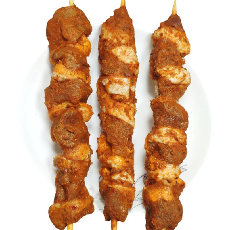 定制俄罗斯鸡肉大肉串70G*20支*8包（箱）烧烤油炸半成品夜市小吃图4