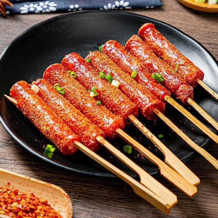 冬瓜山手工肠纯肉肠老长沙小香肠麻腊肠铁板油炸烧烤专业生产图2