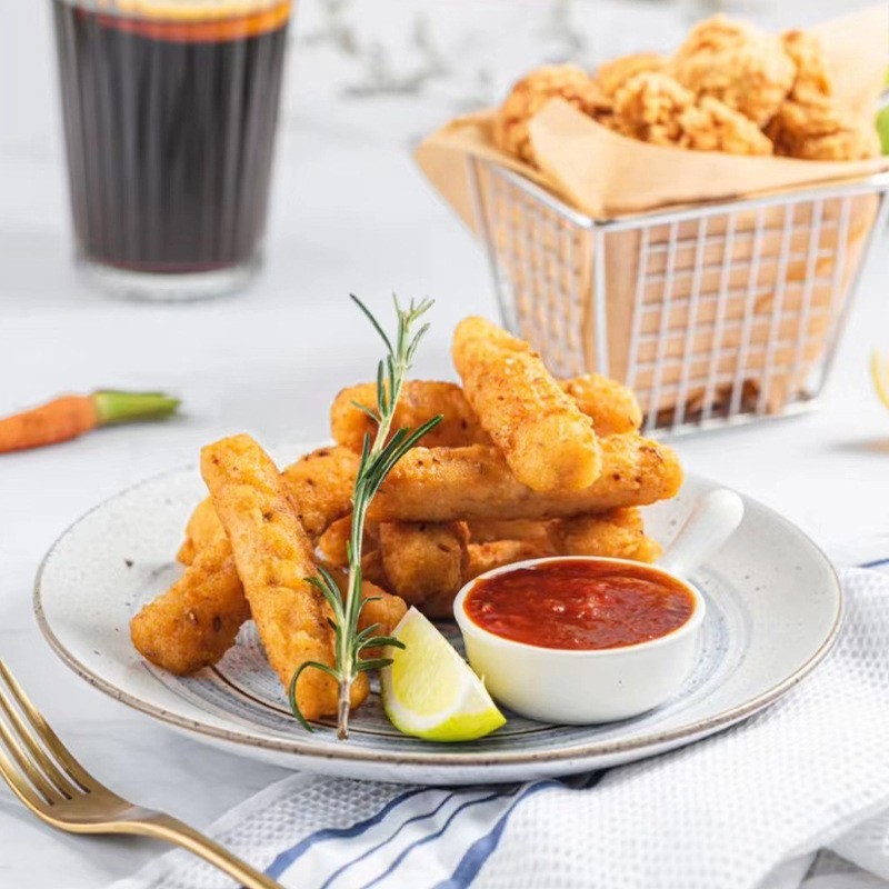 新疆鸡柳1kg*1包孜然无骨鸡柳汉堡店商用街边油炸图4