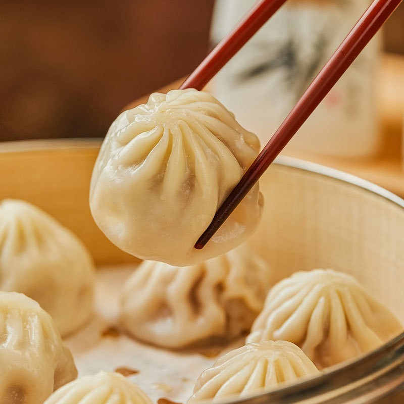 杭州早餐包子速食半成品冷冻小笼包早餐包子厂家商定制图5