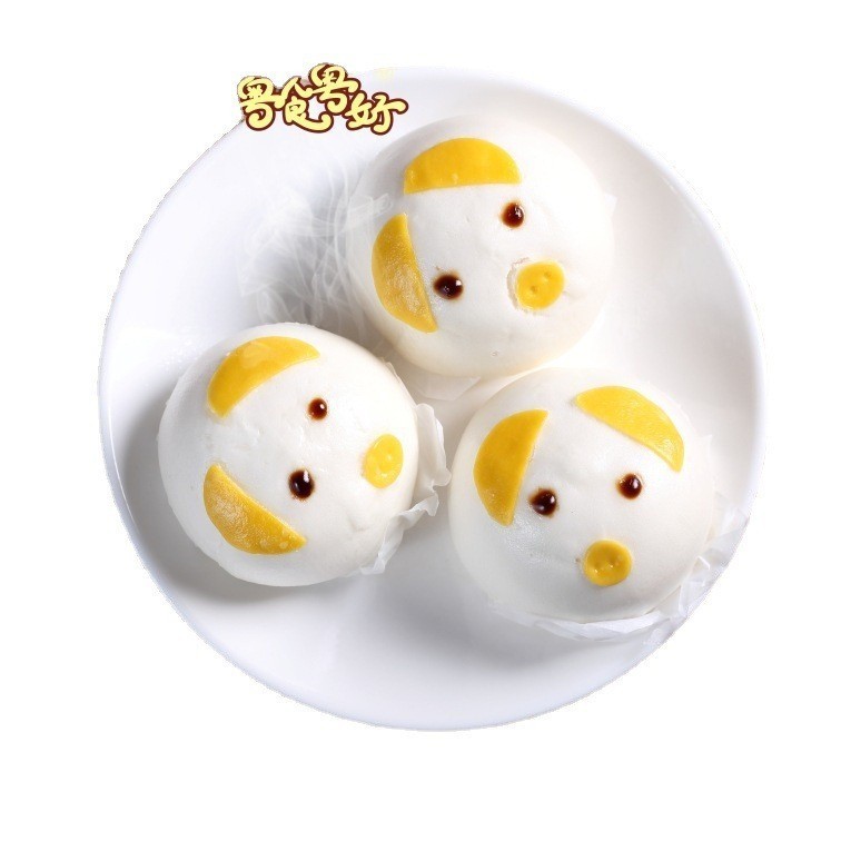 公仔系列包子猪仔包茶楼广式点心包子点心卡通包子厂家图3