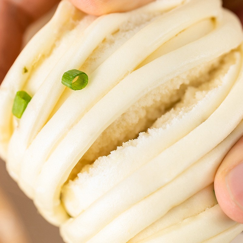 花卷加工定制OEM 葱油花卷早餐半成品加热即售图2