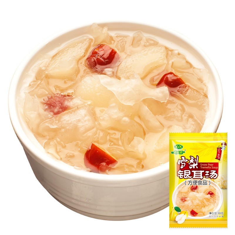 网红冻干银耳羹冲泡即食免煮懒人方便速食雪梨银耳羹速食汤图2
