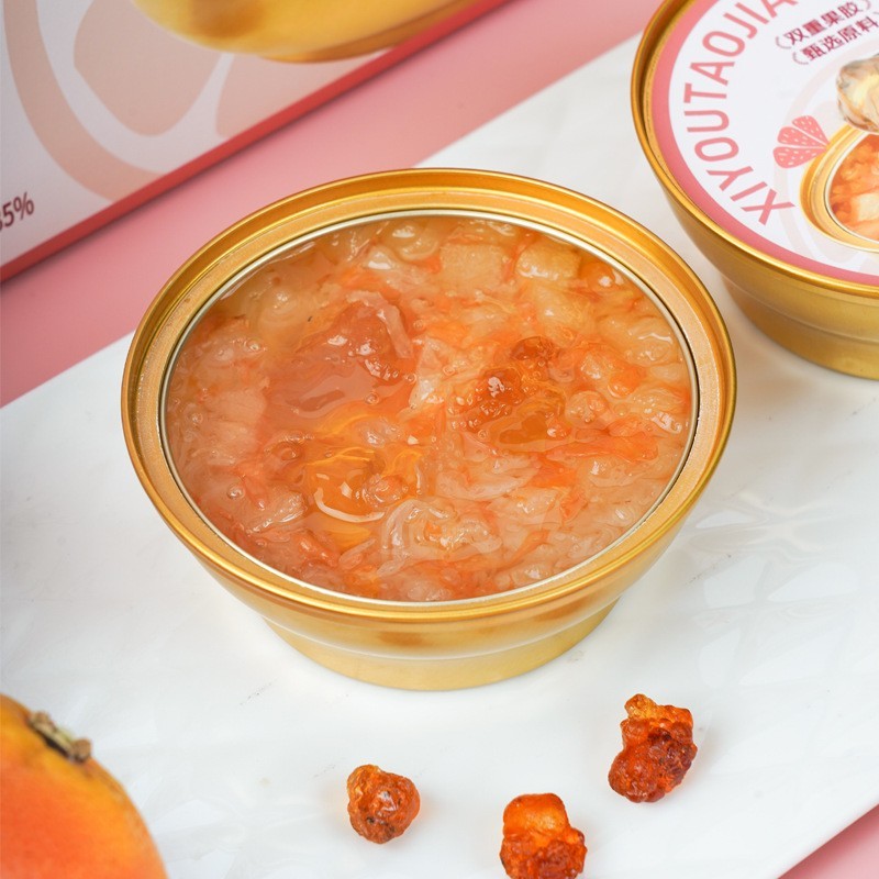 西柚白茶桃胶可定制即食桃胶羹 代餐早餐广式甜品营养粥ODM/OEM图3