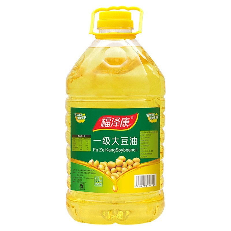 福泽康10L一级大豆色拉油商用非转基因大豆油 厂家代加工贴牌定制图3