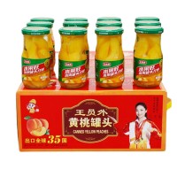 OEM定制黄桃罐头248g糖水罐头即食零食水果罐头餐饮商用罐头