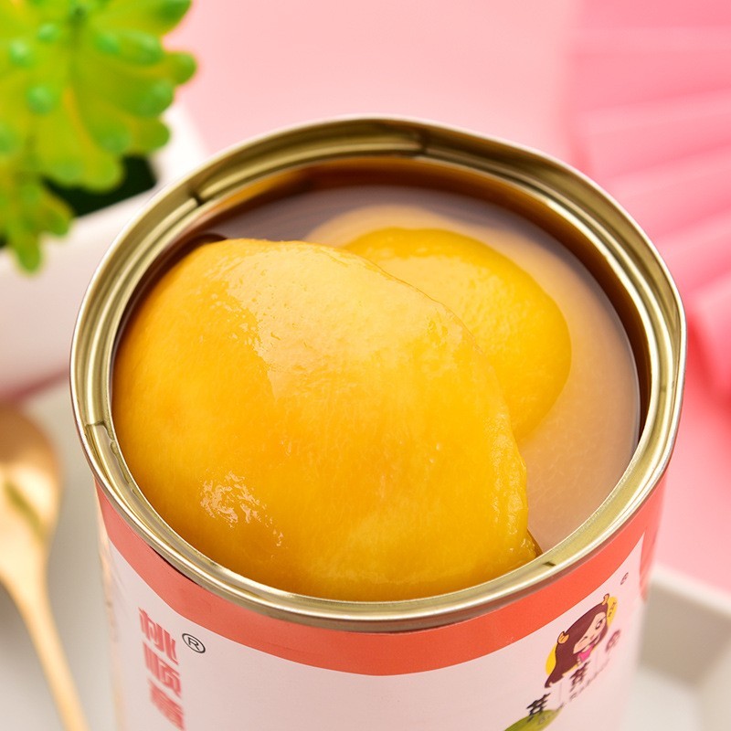 砀山黄桃罐头6罐X425g整箱包邮新鲜水果黄桃罐头烘焙餐饮水果捞图2