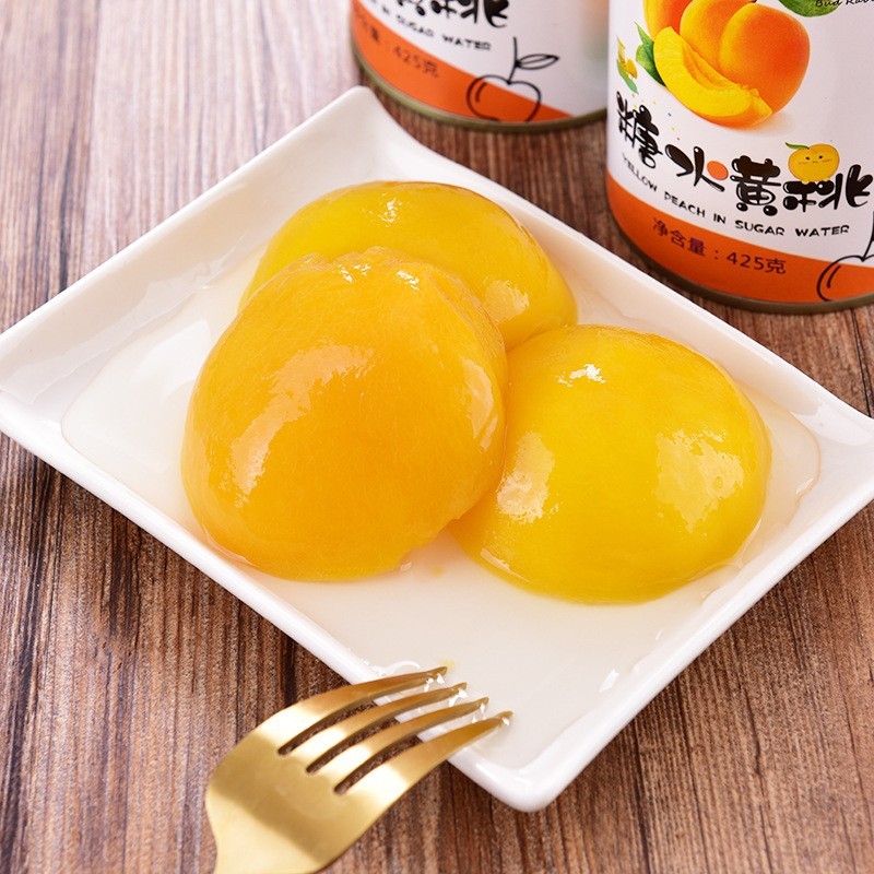 砀山黄桃罐头6罐X425g整箱包邮新鲜水果黄桃罐头烘焙餐饮水果捞图4