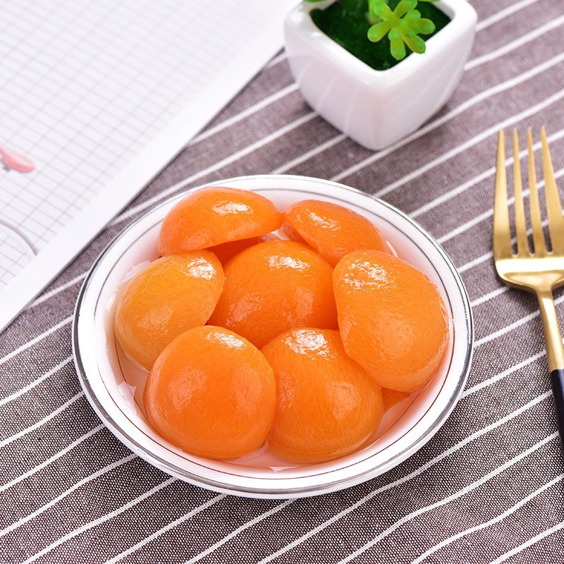 糖水杏6罐X425g整箱糖水午后水果罐头水果捞餐饮零食罐装特产图2