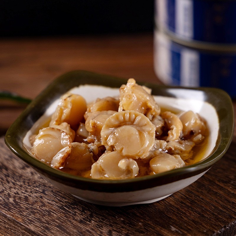 蒜蓉香辣扇贝肉罐头贴牌定制代加工图2