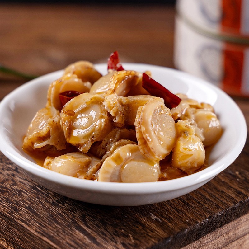 蒜蓉香辣扇贝肉罐头贴牌定制代加工图5