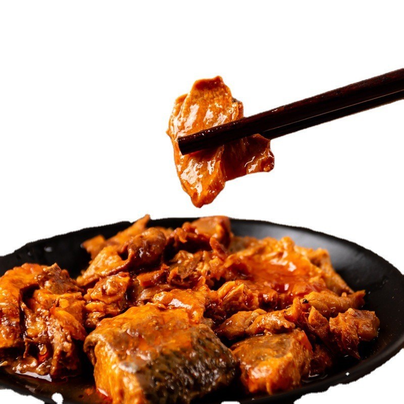 大连茄汁三文鱼罐头定制水产海鲜贴牌代加工厂商用OEM三文鱼罐头图2