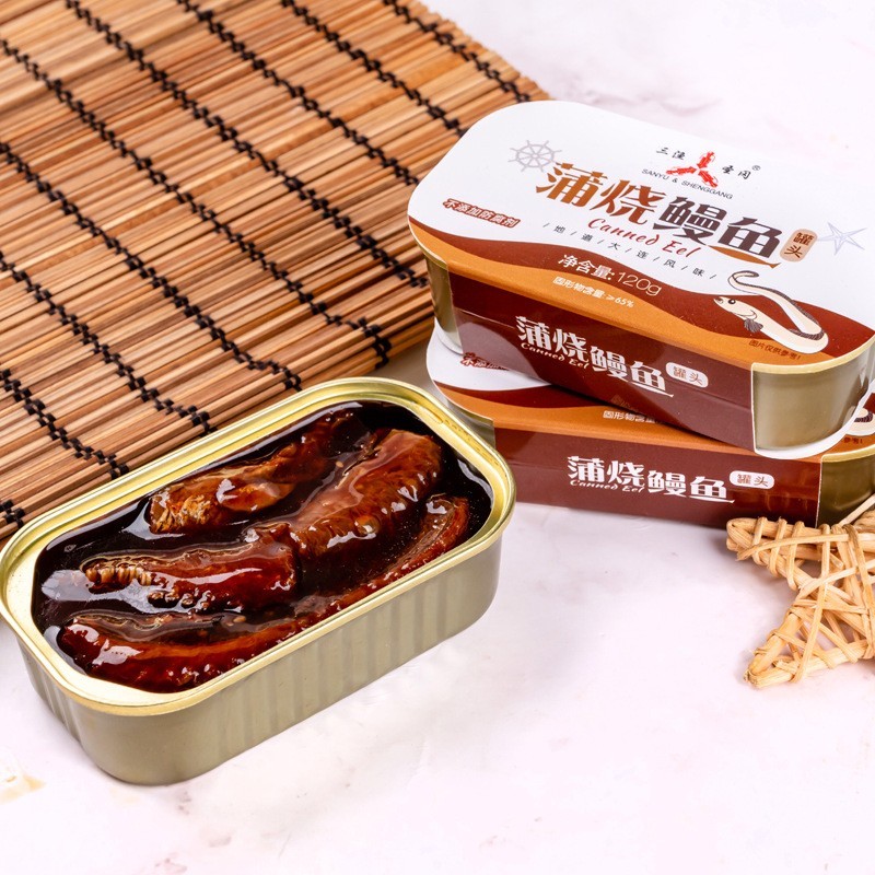 定制蒲烧鳗鱼罐头南极磷虾罐头贴牌代加工OEM大连鱼罐头图2