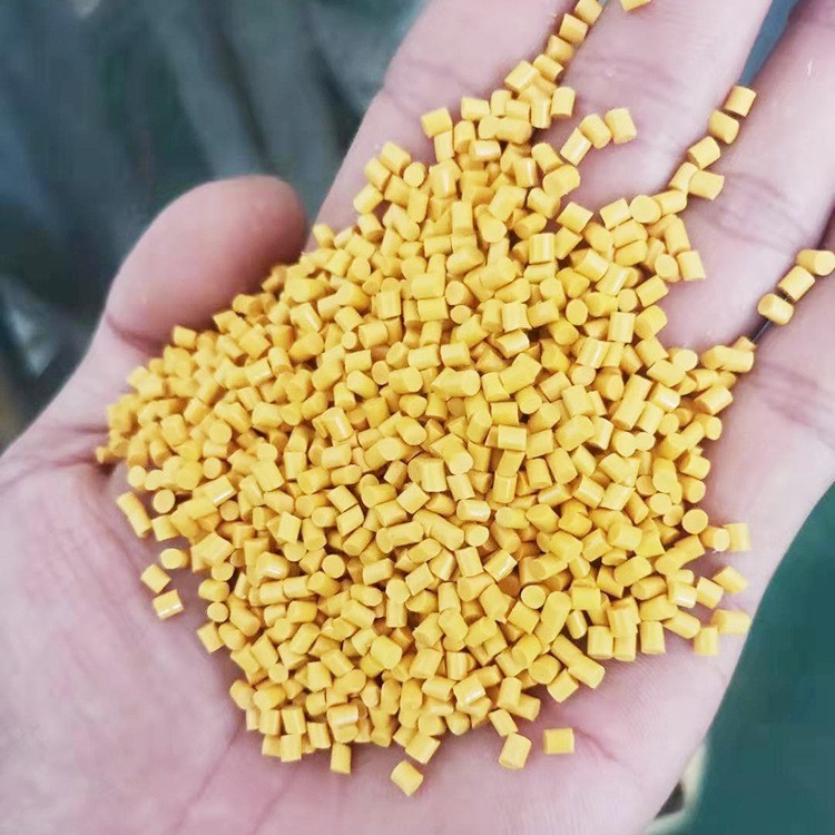 黄色ABS再生料厂家定制电器外壳注塑级高冲击再生黄色ABS塑料颗粒图3