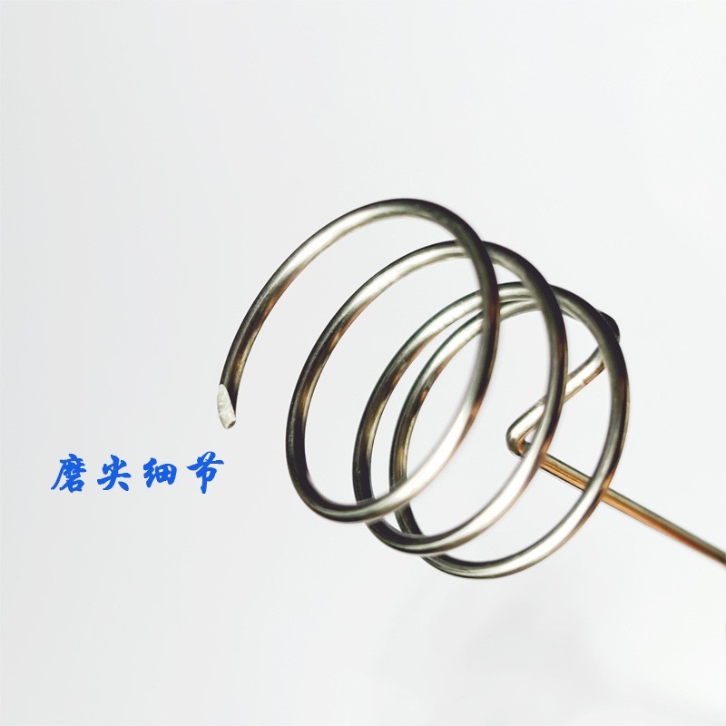 弹簧加工异形配件灯饰拉簧304不锈钢带钩磨尖异形弹簧定制图5