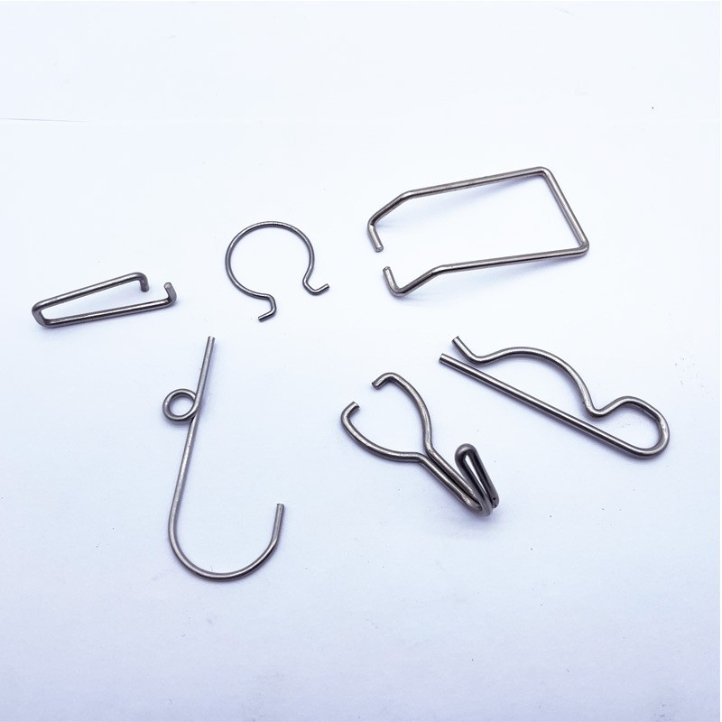 弹簧开口圈折弯加工D扣卡簧三角扣钢丝提手异形铁丝制品异型定制图2
