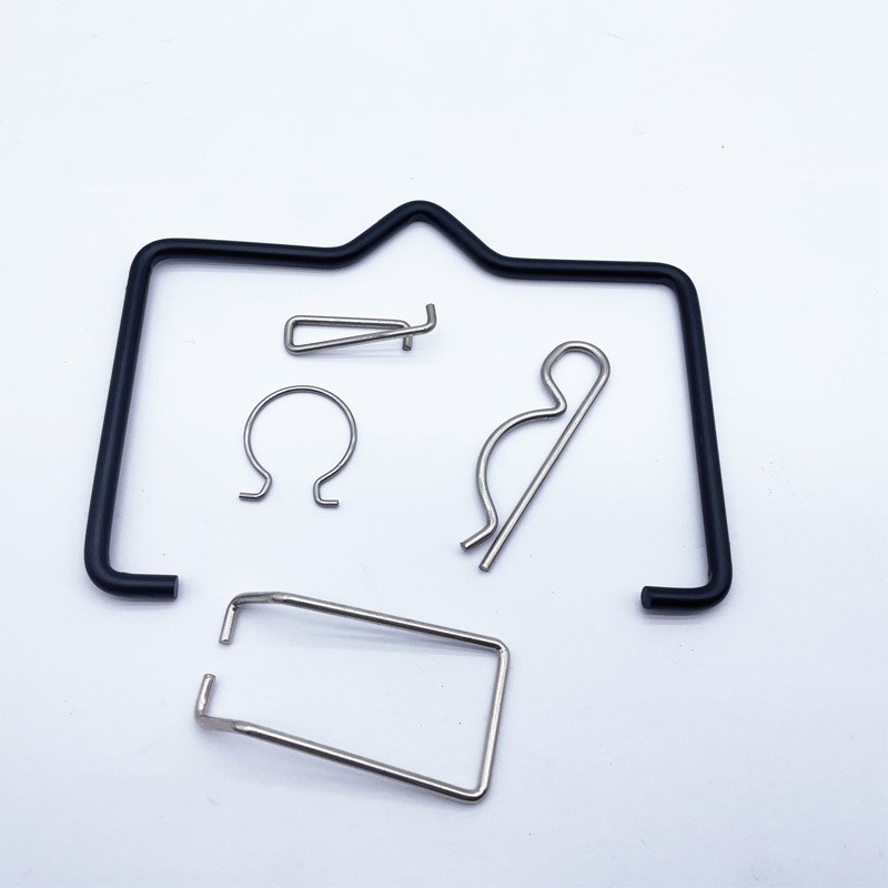 弹簧开口圈折弯加工D扣卡簧三角扣钢丝提手异形铁丝制品异型定制图4