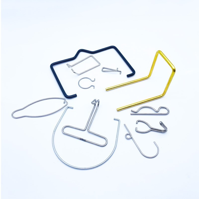 弹簧开口圈折弯加工D扣卡簧三角扣钢丝提手异形铁丝制品异型定制图3