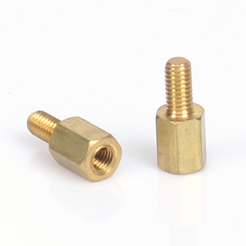 铜螺柱六角铜柱5*6*M3铁螺柱镀镍螺柱电子设备医疗器械连接器图2