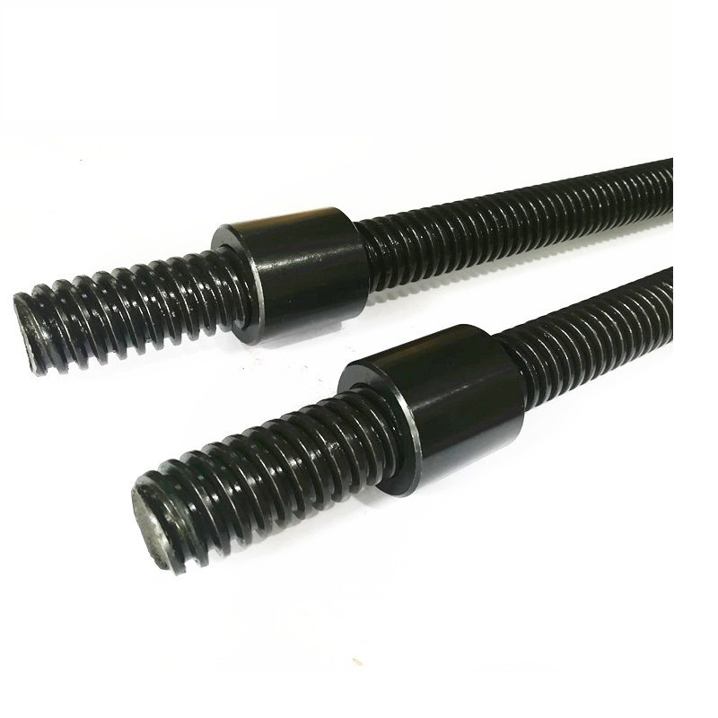 厂家直供梯形丝杆 全牙螺纹通丝螺杆正反扣丝杠机床传动T型丝杆图2
