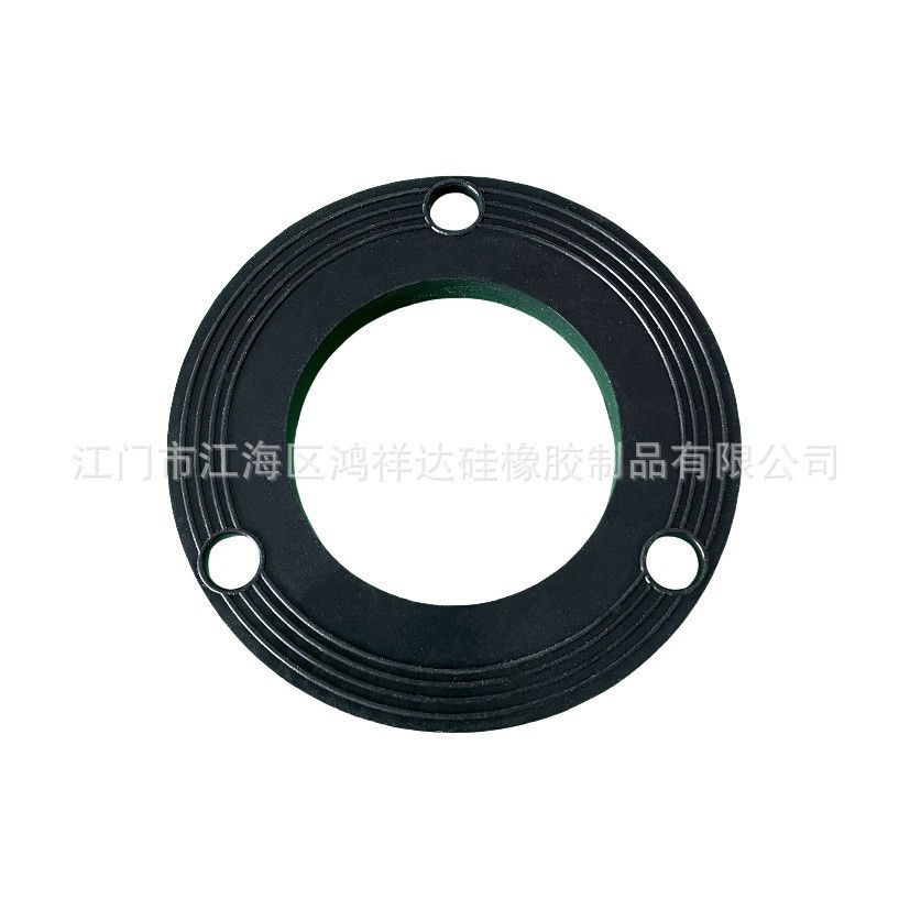 定制规格硅橡胶防水圈 直径71.5mm黑色EPDM密封硅胶圈法兰垫片图2
