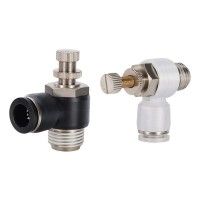 非标定制SL调节阀6-02气动快速接头单向节流阀塑料/不锈钢/全铜