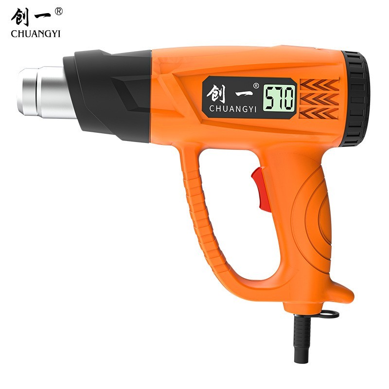 定制温控数显热风枪吹风机贴膜烤枪手持便携烘枪热缩膜塑料焊枪图3