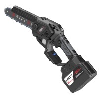 定制柏普希4寸6寸锂电链锯充电锯手提家用小型伐木单手砍树修枝锯