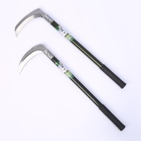 定制镰刀锰钢长柄月牙农用镰刀割草割水稻农用工具砍树枝砍柴刀