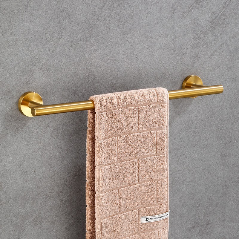 加工定制跨境304不锈钢毛巾杆架卫浴卫生间浴室五金挂件套装轻奢图5