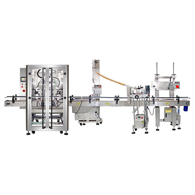 全自动大豆玉米油香油灌装封口生产线自动化3升5升油桶罐装封口机图4