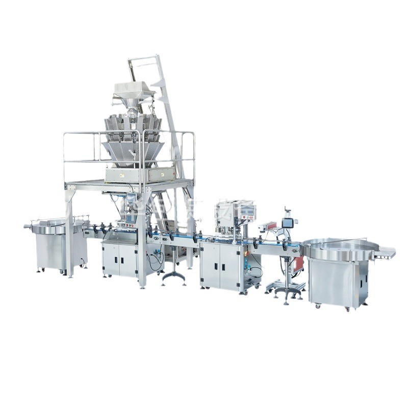 全自动预制菜酱菜罐包装生产线 萝卜干剁椒瓶装包装线 酱菜灌装机图2