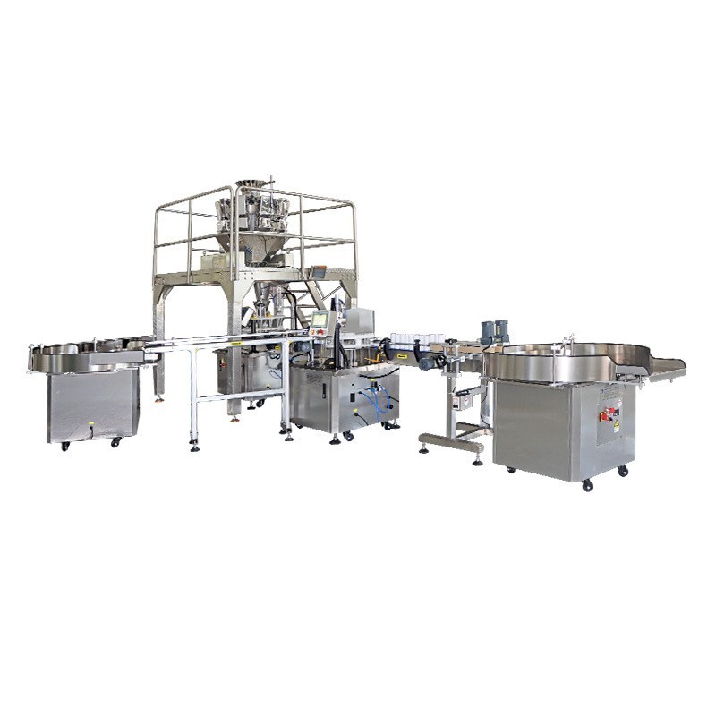 全自动茶叶花茶罐装包装生产线 小茶罐复合纸罐灌装封口机械设备图3