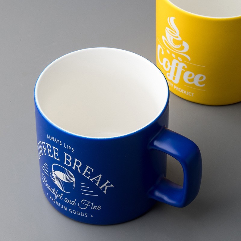 【定制】喷釉雕刻杯LOGO定做订制广告酒店简约陶瓷杯礼品刻字印图图2