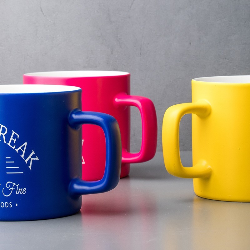 【定制】喷釉雕刻杯LOGO定做订制广告酒店简约陶瓷杯礼品刻字印图图3