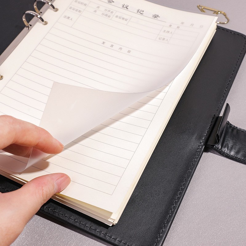 商务笔记本定制a5活页笔记本b5商务办公记事本企业可印刷logo本子图3