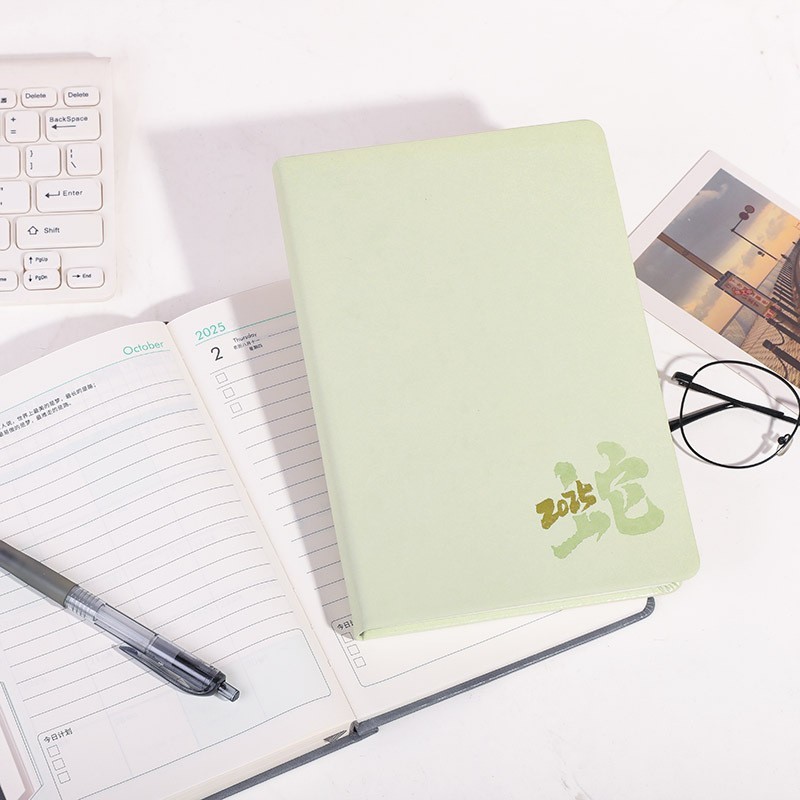 2025日程本笔记本定制可印LOGO商务简约高颜值大学生本子新款跨境图4