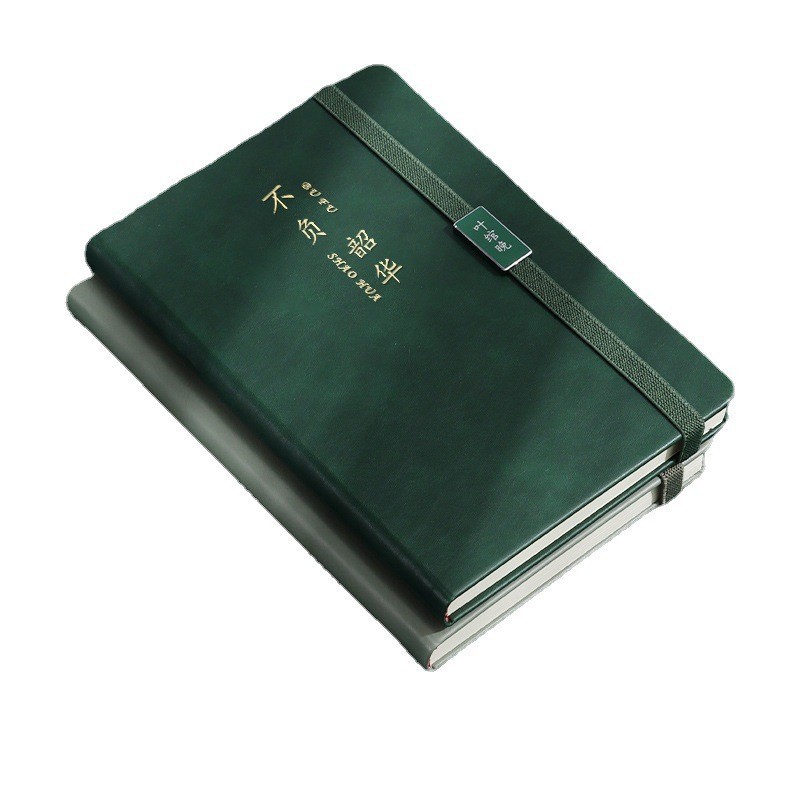 定制A5高颜值学生简约笔记本ins风加厚pu记事本 商务办公记录本图2